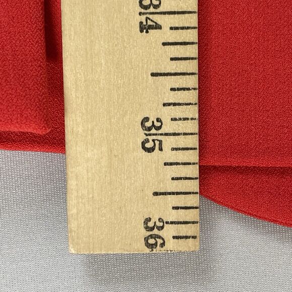 Tahari Arthur S. Levine 2 PC Suit Women’s Skirt 10 Longline Jacket 12 Orange Red - Picture 12 of 16